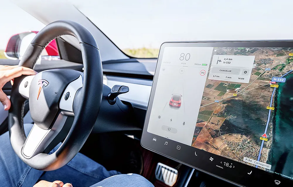 Skjermbeskytter herdet glass Tesla Model 3 / Model Y │ 15'' Baseus Crystal 0,3mm Anti-fingerprint Tempered Glass Film – bilde 7
