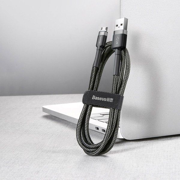 Baseus Cafule | Nylon dobbeltsidig USB til Micro USB-kabel 2m