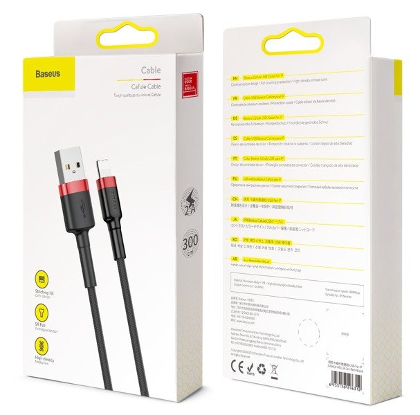 Baseus Cafule | USB-Lightning-kabel for iPhone iPad 2A 300cm