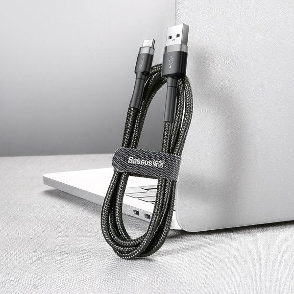 Baseus Cafule | Forsterket USB USB-C Type-C Quick Charge 2A 3m kabel