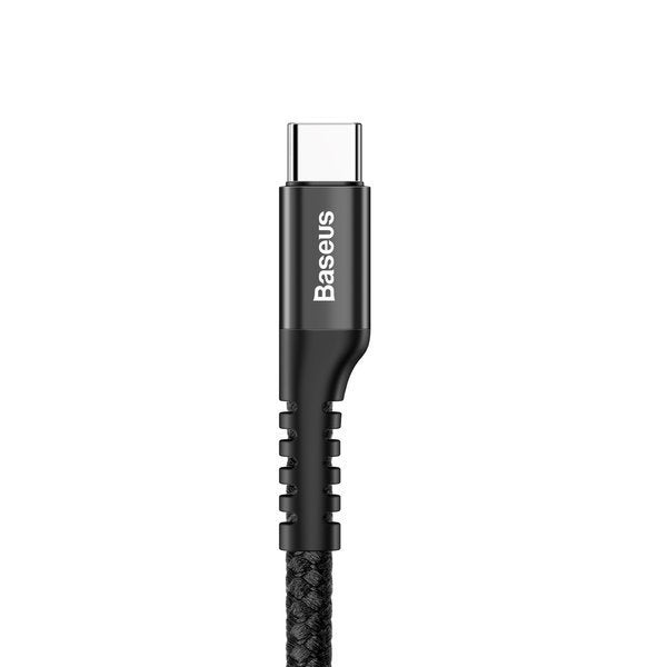 Baseus Fish eye | Elastisk forsterket fjær USB-C Type-C-kabel 1m