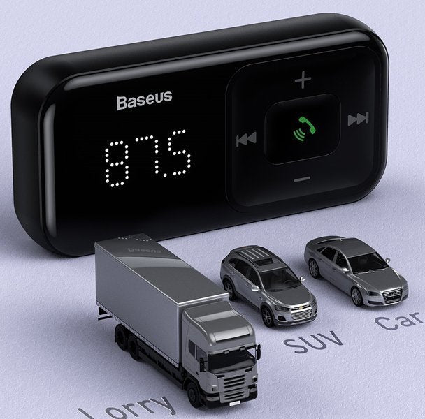 Baseus T typed S-16 | FM-sender AUX billader med doble USB-porter