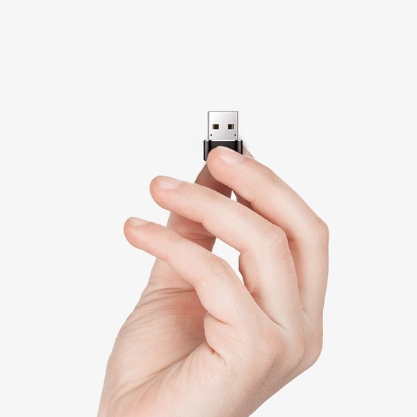 Baseus USB Male To Type-C Female | USB-A / USB-C OTG-adapter 3A