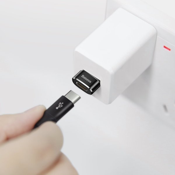 Baseus USB Male To Type-C Female | USB-A / USB-C OTG-adapter 3A