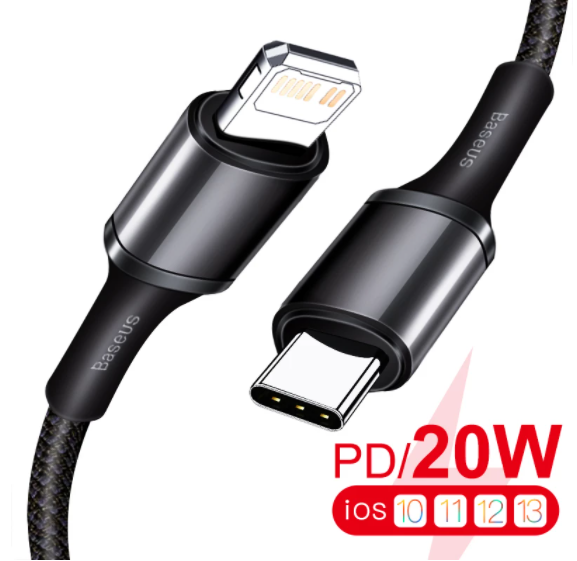 Baseus High Density | USB-C Lightning-kabel til iPhone Power Delivery 20W 18W, 2m