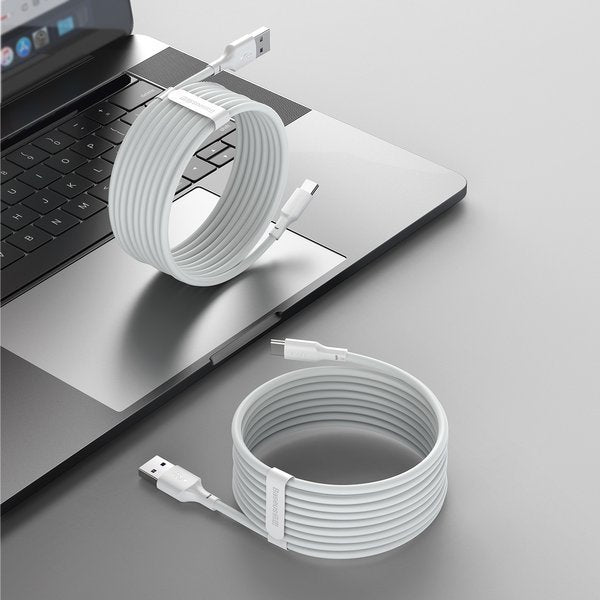 Baseus Simple Wisdom | USB - USB-C-kabel 5A 40W Huawei SCP QC 3.0, 2stk