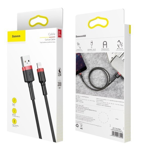 Baseus Cafule Cable | USB - Lightning-kabel til iPhone og iPad 1.5A, 2m