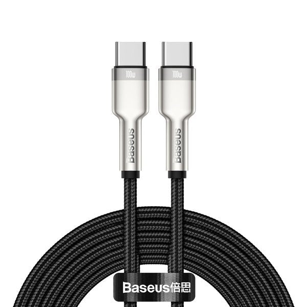 Baseus Cafule Metal | USB-C Type-C 100W Power Delivery Quick Charge 4.0-kabel, 2m