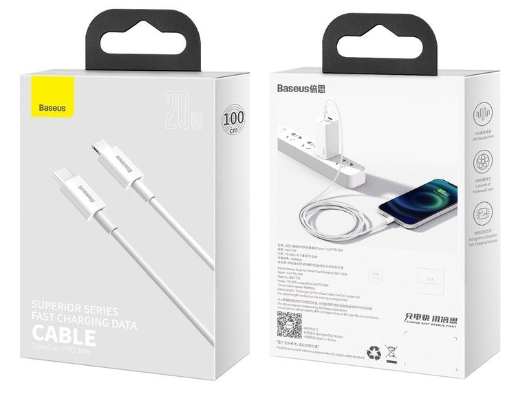 Baseus Superior Series | USB-C Lightning cable for iPhone Power Delivery 20W 1m