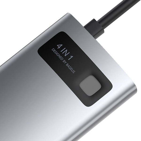 Baseus Metal Gleam Series | USB-C - HDMI 4K USB2.0 USB3.0 USB-C PD 100W HUB adapter