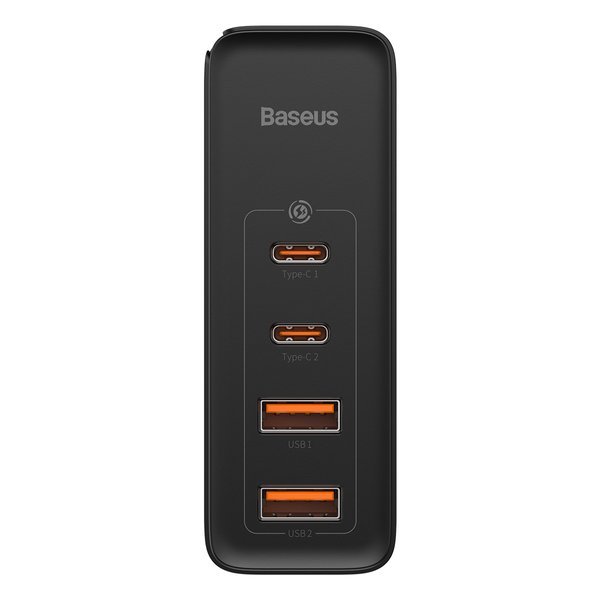 Baseus GaN2 Pro | Vegglader 4x USB USB-C QC 4.0 PD Huawei SCP Samsung AFC 100W + kabel