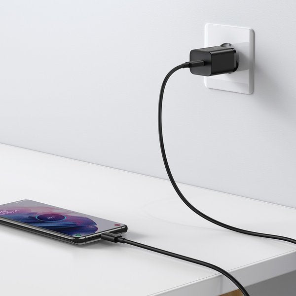 Baseus Super Si Sets | Vegglader + USB-C kabel 25W QC3.0 PD