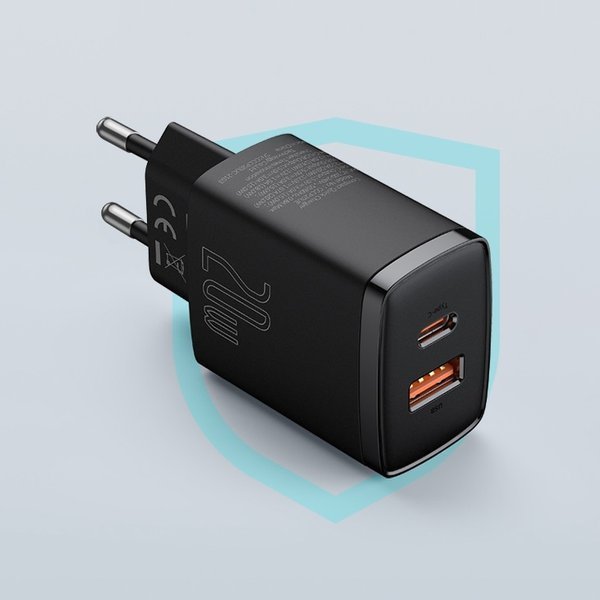 Baseus Compact | Vegglader USB USB-C 20W Power Delivery Quick Charge 3.0