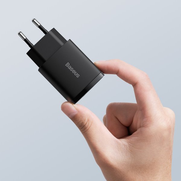 Baseus Compact | Vegglader USB USB-C 20W Power Delivery Quick Charge 3.0