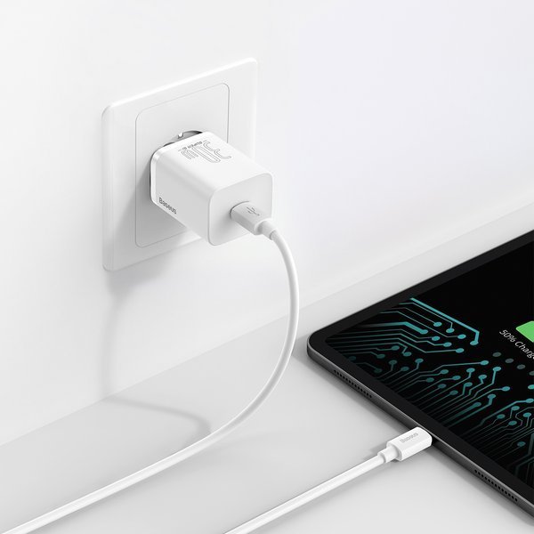 Baseus Super Si | Vegglader 30W USB-C Power Delivery Quick Charge QC 3.0