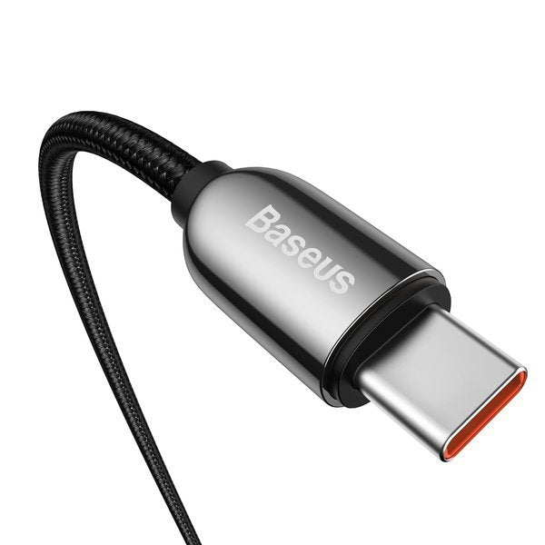 Baseus Display Fast Charging | Kabel Type-C USB-C 5A 100W med skjerm Power Delivery Quick Charge 4.0 2m