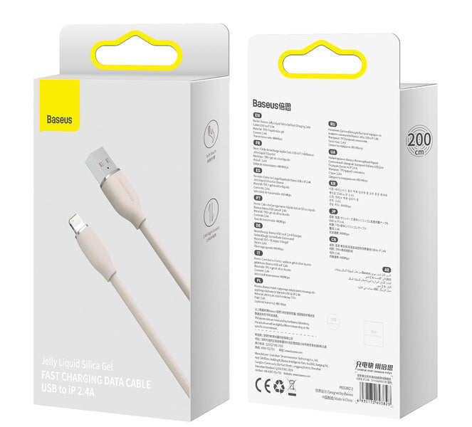 Baseus Jelly Liquid Silica Gel | Kabel USB - Lightning for Apple iPhone 2m 2.4A