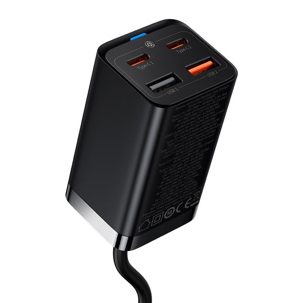 Baseus GAN3 Pro | Vegglader med 4x USB-A USB-C PD QC4.0 65W