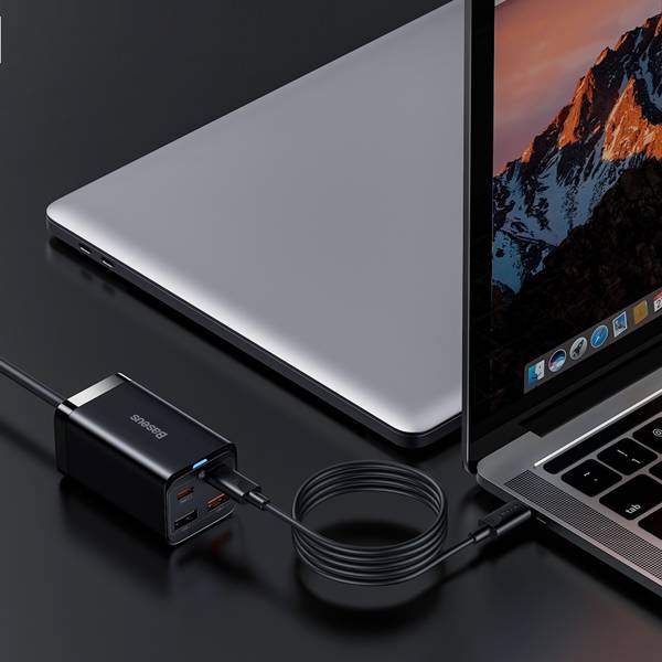 Baseus GAN3 Pro | Vegglader med 4x USB-A USB-C PD QC4.0 65W