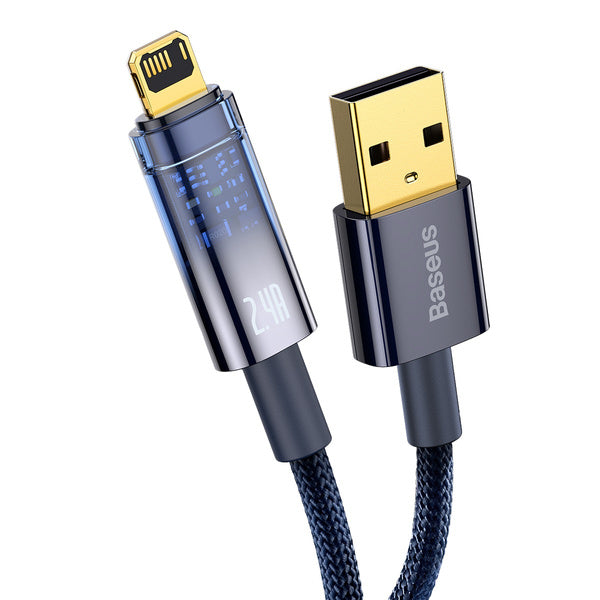 Baseus Explorer Series | USB Lightning-kabel for iPhone 5 6 7 8 X iPad 2.4A 1m