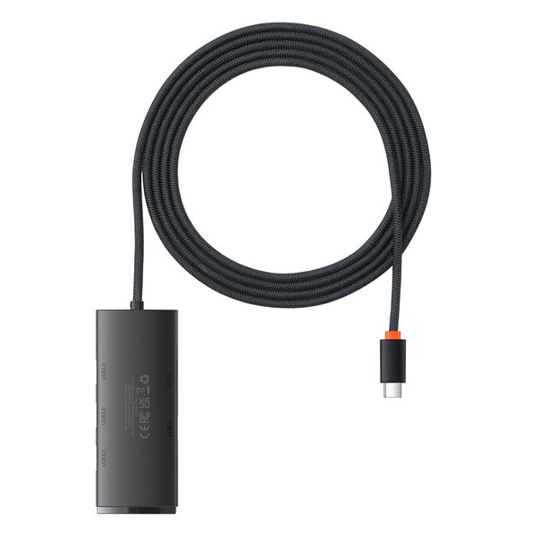 Baseus Lite Series 4-Port | USB-C-hubadapter - USB 3.0 *4 200cm