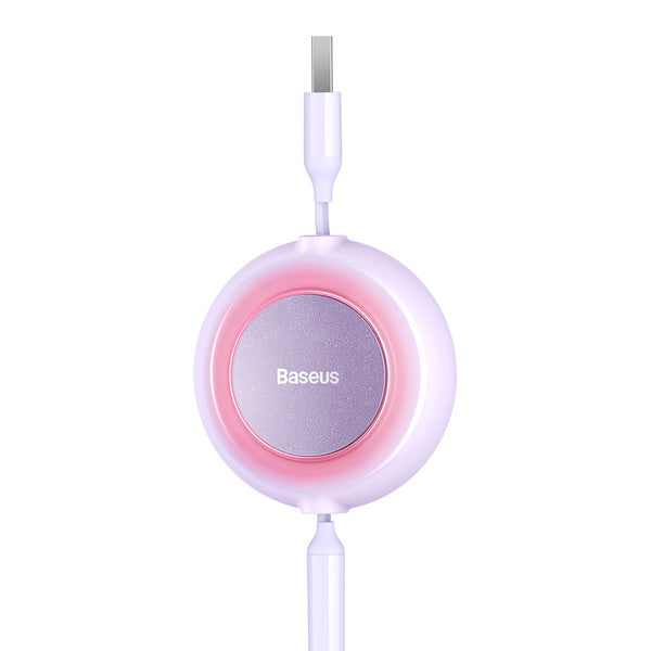 Baseus Bright Mirror 2 | Kabel med justerbar lengde USB - Micro, USB-C, Lightning for iPhone 3.5A