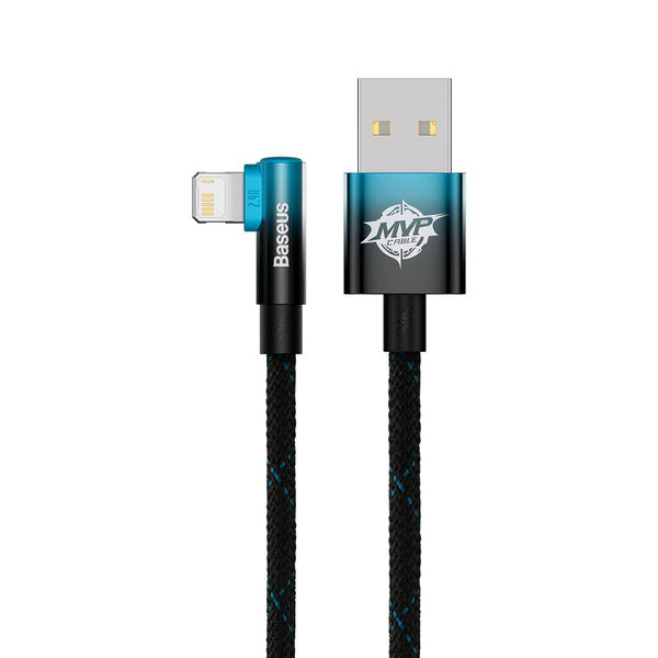 Baseus MVP 2 | Vinkelkabel USB-A - Lightning for iPhone iPad Airpods 2.4A 2m