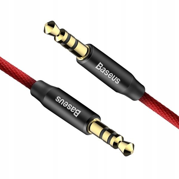 Baseus Yiven | Gullbelagt Audio AUX Mini Jack 3,5 mm - Mini Jack 3,5 mm 100cm-kabel