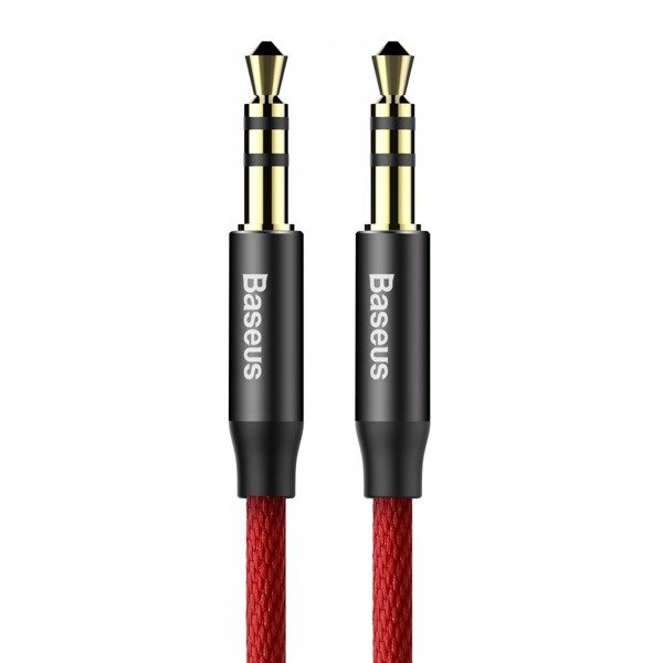 Baseus Yiven | Gullbelagt Audio AUX Mini Jack 3,5 mm - Mini Jack 3,5 mm 100cm-kabel