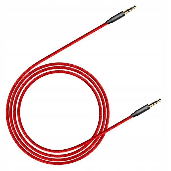 Baseus Yiven | Gullbelagt Audio AUX Mini Jack 3,5 mm - Mini Jack 3,5 mm 100cm-kabel