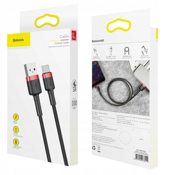 Baseus Cafule | USB-C Type-C Quick Charge 3.0 1m 3A-kabel