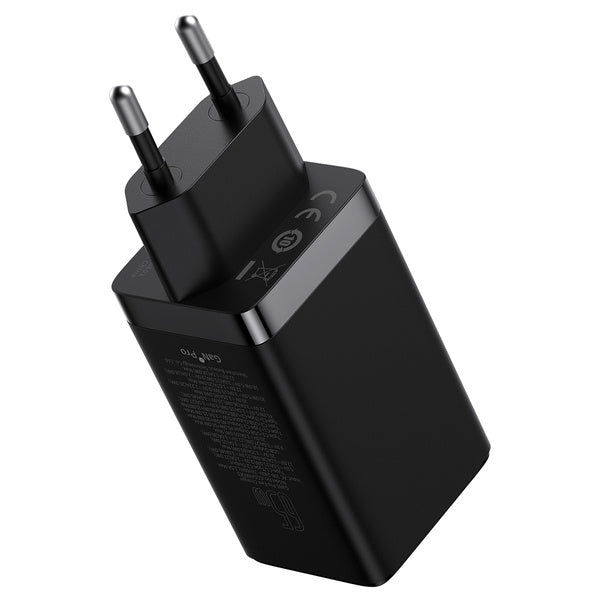 Baseus GaN5 Pro 2C+U | Vegladeger, strømforsyning 3x USB-A USB-C PD QC3.0 65W