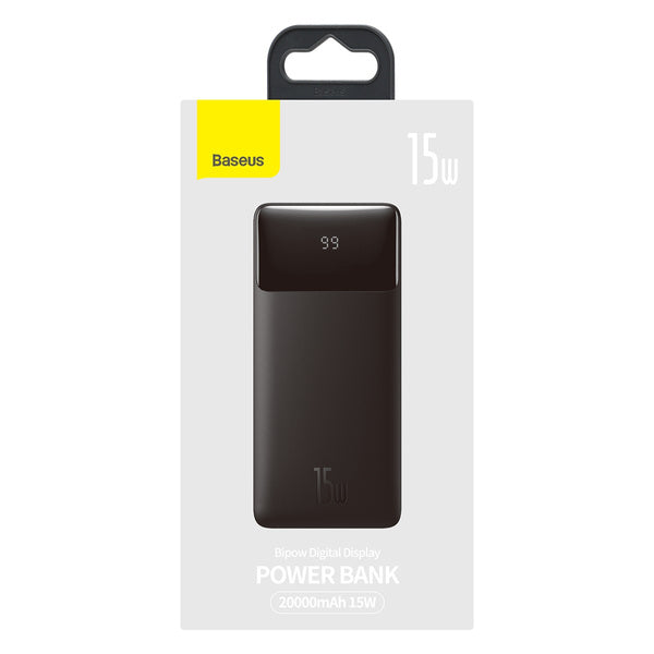 Baseus Bipow Digital Display | Power Bank 20000mAh 15W Power Delivery USB USB-C Overseas Edition