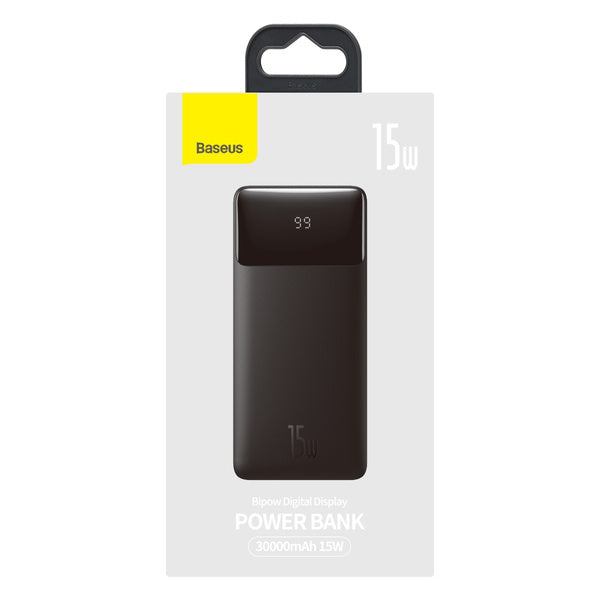 Baseus Bipow Digital Display | Power Bank 30000mAh 15W Power Delivery USB USB-C Overseas Edition