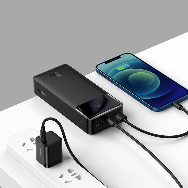 Baseus Bipow Digital Display | Power Bank 30000mAh 15W Power Delivery USB USB-C Overseas Edition