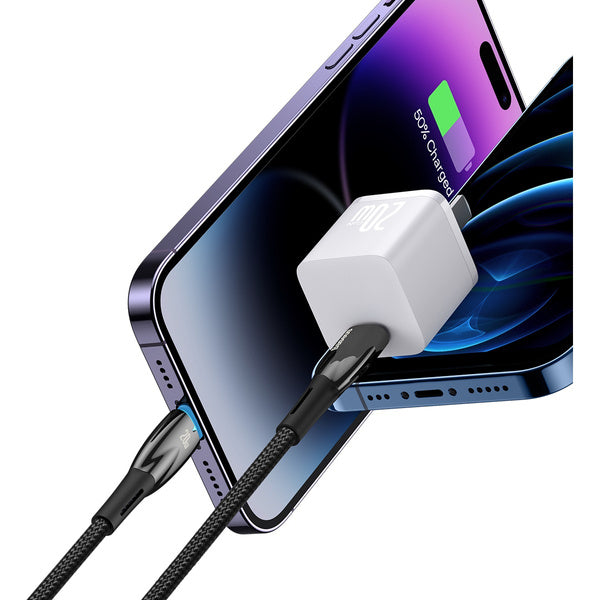 Baseus Glimmer Series | USB-C - Lightning-kabel for iPhone Power Delivery 20W 1m