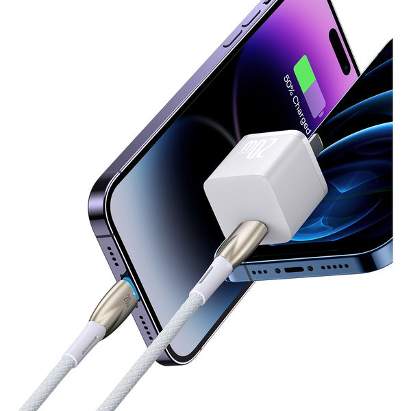 Baseus Glimmer Series | USB-C - Lightning-kabel for iPhone Power Delivery 20W 1m