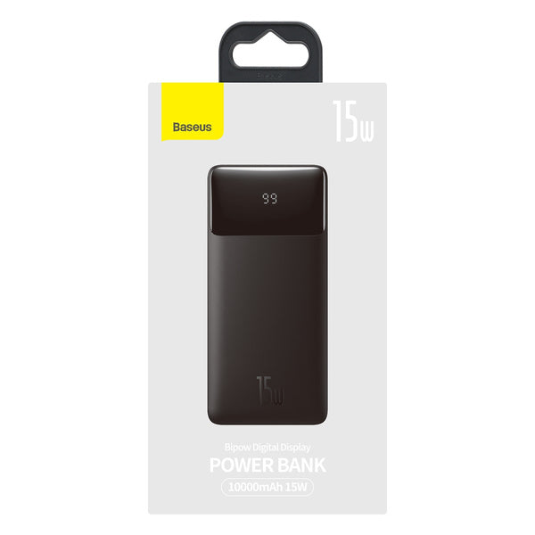 Baseus Bipow Digital Display | Power Bank 10000mAh 15W Power Delivery USB USB-C Overseas Edition