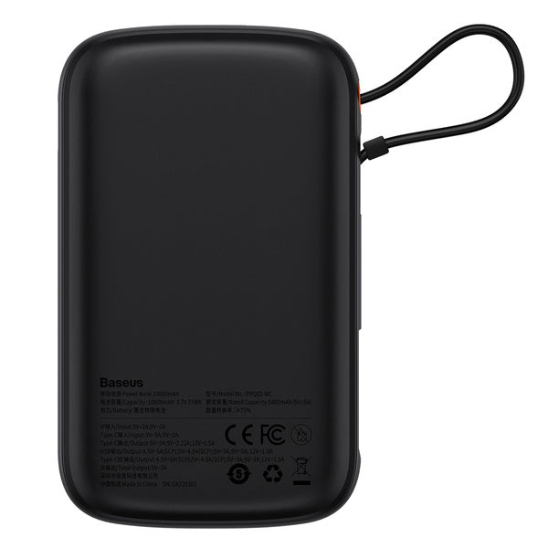 Baseus Qpow Pro | Power Bank 10000mAh PD 22.5W QC3.0 med USB-C-kabel Overseas Edition