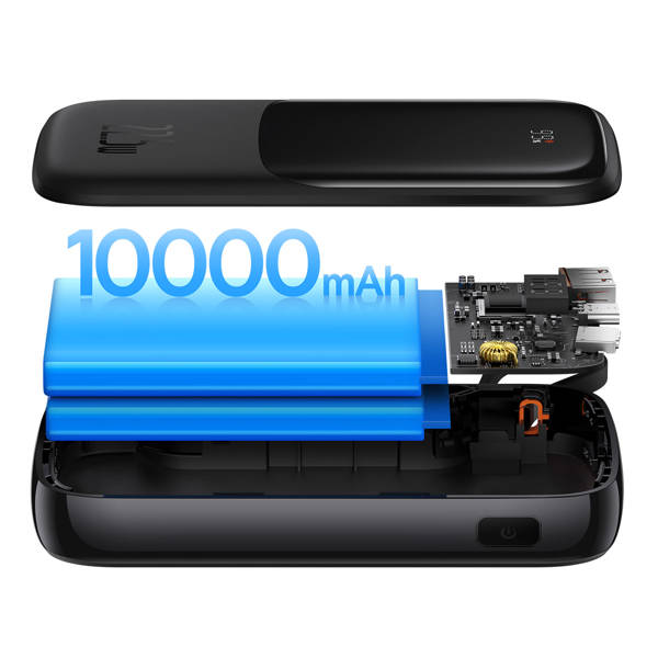 Baseus Qpow Pro | Power Bank 10000mAh PD 22.5W QC3.0 med USB-C-kabel Overseas Edition