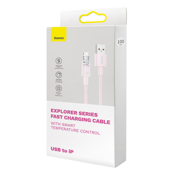 Baseus Explorer-serien | USB-Lightning-kabel til iPhone iPad 2.4A 1m