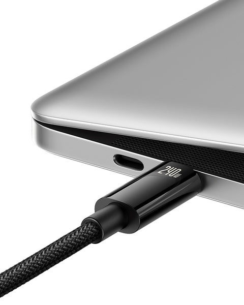 Baseus Tungsten Gold | USB-C Type-C 240W Power Delivery-kabel Samsung AFC Huawei SCP Quick Charge 3m