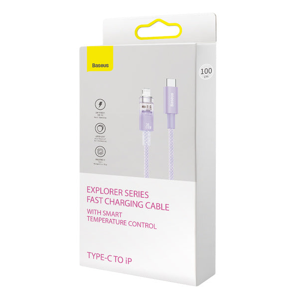 Baseus Explorer Series | USB-C til Lightning Power Delivery-kabel, 20W, 2m