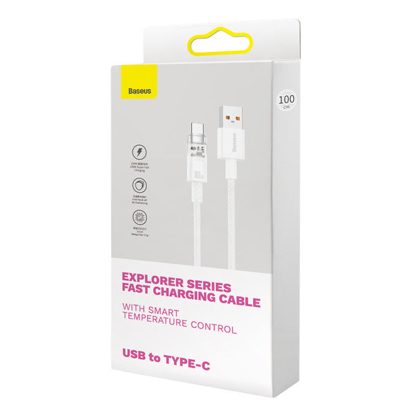 Baseus Explorer Series | USB til USB-C-kabel for Huawei Honor, 100W 6A, 1m