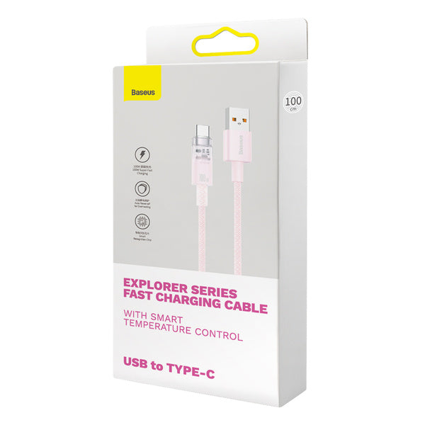 Baseus Explorer Series | USB til USB-C-kabel for Huawei Honor, 100W 6A, 1m