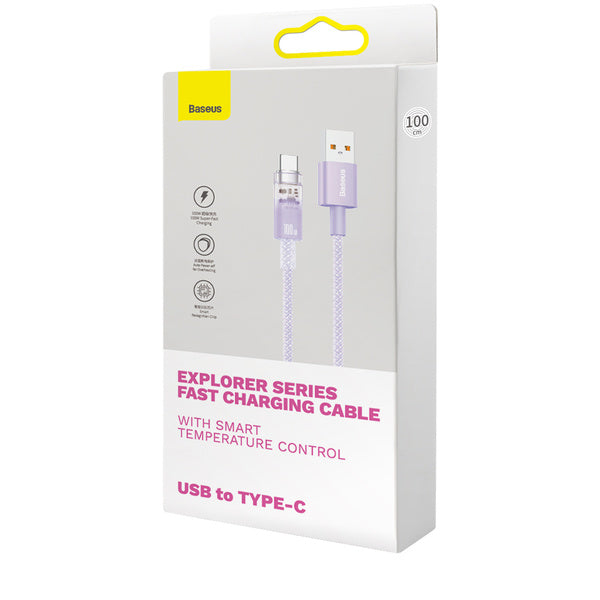 Baseus Explorer Series | USB til USB-C-kabel for Huawei Honor, 100W 6A, 2m