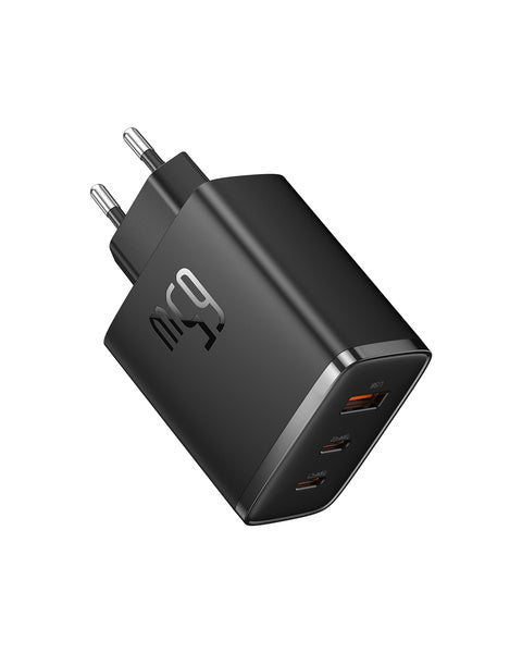 Baseus GaN5 Cube Pro | Veggladeradapter, 3x USB-C USB-A 65W Power Delivery 3.0 QC 3.0 Huawei SCP FCP AFC PPS