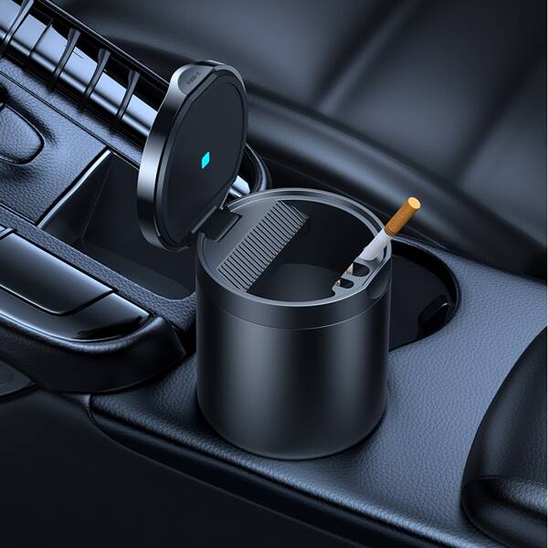 Baseus Premium Car Ashtray II | LED-belyst bilaskebeger for bil og kontor