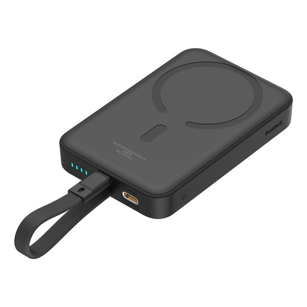 Baseus Magnetic Mini | Power Bank 10000mAh 20W USB-C med trådløs lading MagSafe med Lightning-kabel (til iPhone)