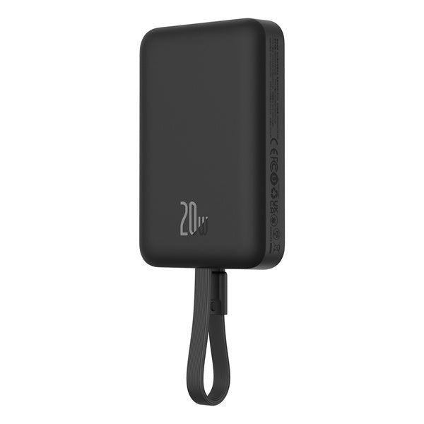 Baseus Magnetic Mini | Power Bank 10000mAh 20W USB-C med trådløs lading MagSafe med Lightning-kabel (til iPhone)